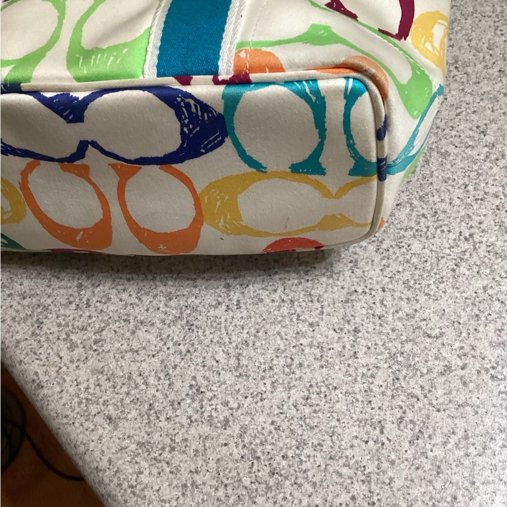 Colorful Coach Women's Tote Bag - Picture 7 of 12